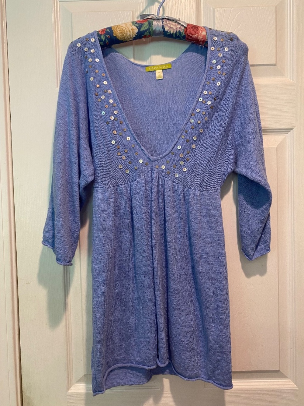Vintage Sigrid Olsen XS Sequined Top